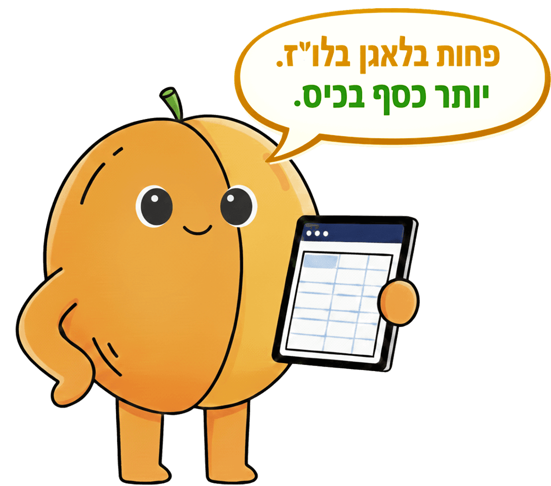 אילוסטרציה של משמש עם טאבלט